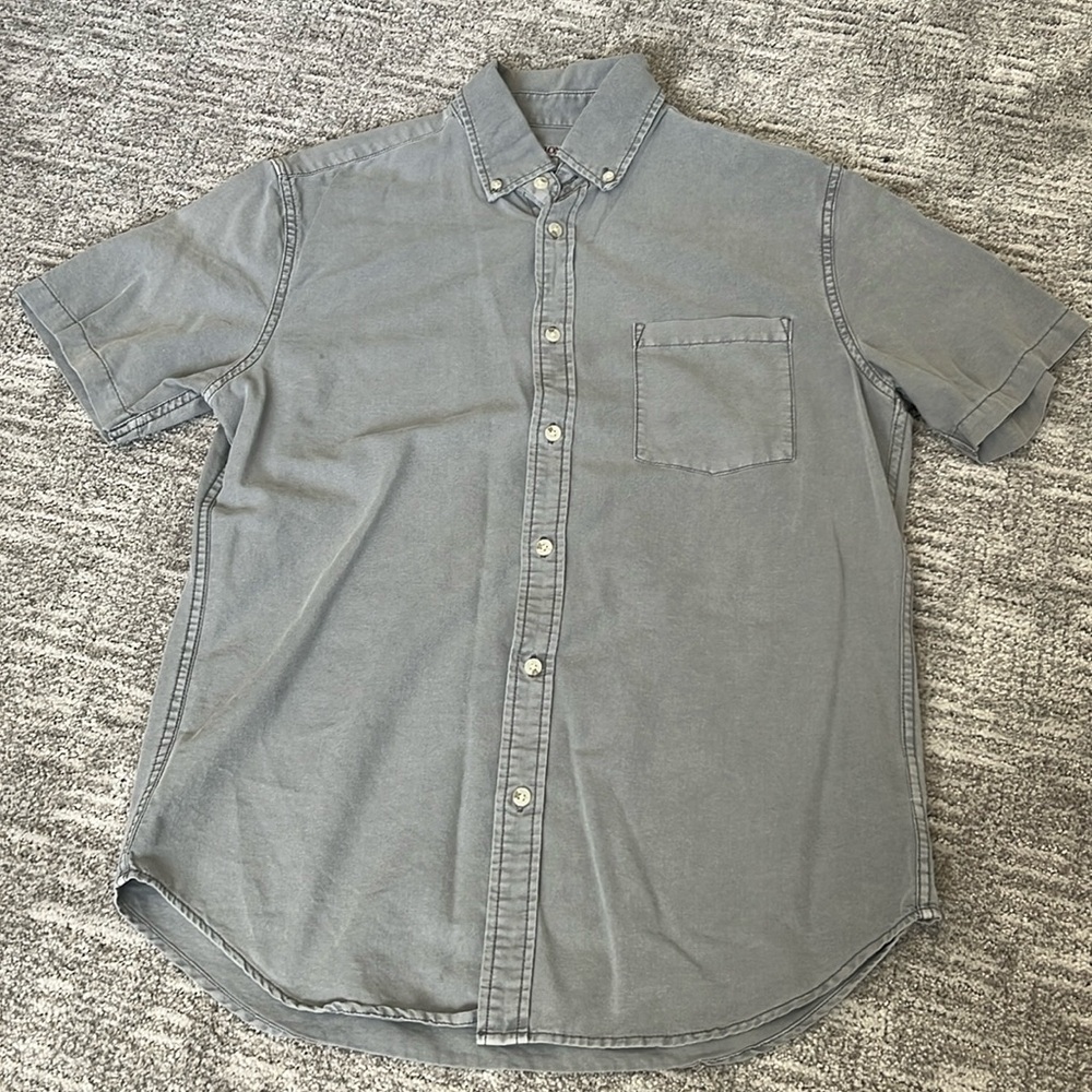 Grey button up